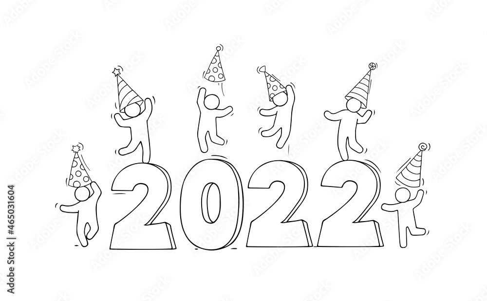2022 Happy New Year card.