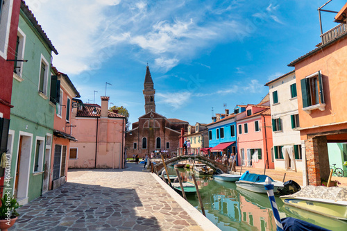 イタリアのブラーノ島の風景
