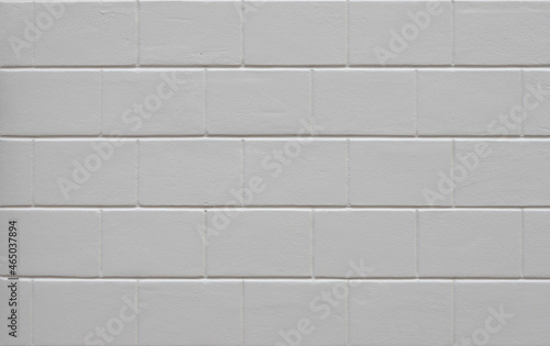 Wallpaper Mural Classic white grey large brick background, Abstract geometric pattern texture, Vintage outdoor brick block wall, Can be used as background for display or montage your products. Torontodigital.ca