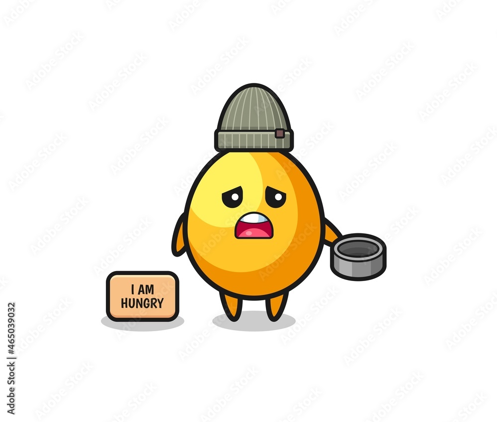cute golden egg beggar cartoon character cute golden egg beggar cartoon character