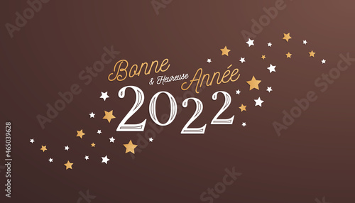 Bonne et heureuse année 2022 - Carte de voeux