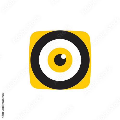 eye clinic app tech logo design