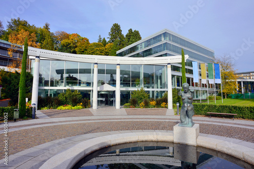  View of the entrance of the Caracalla Spa. The famous spa in Baden Baden, Germany photo