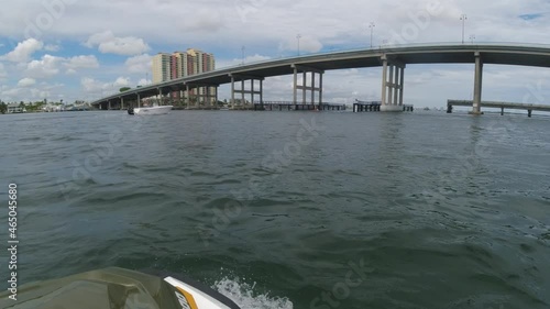 First person view of Blue Heron Bridge from a personal watercraft photo