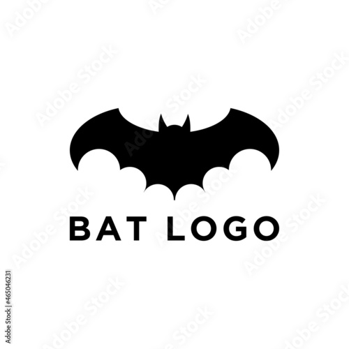 Bat Logo icon illustration on white background.