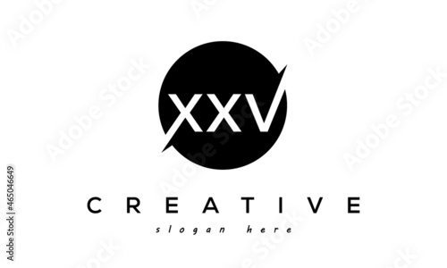 XXV creative circle letters logo design victor	 photo