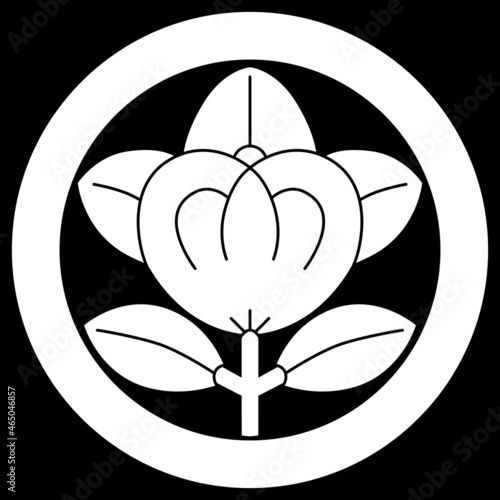 井伊直政の家紋です。丸に橘といいます。