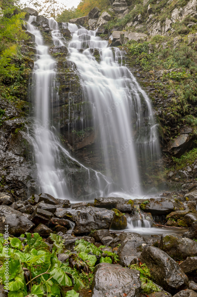 The beautiful Dardagna waterfalls, Corno alle Scale natural park, Lizzano in Belvedere, Bologna, Italy