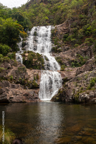 Fototapeta Naklejka Na Ścianę i Meble -  Cachoeira do Candaru, em Cavalcante, Chapada dos Veadeiros, Goias