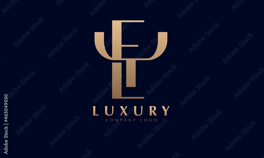 Alphabet EY or YA luxury initial letters brand monogram logo template