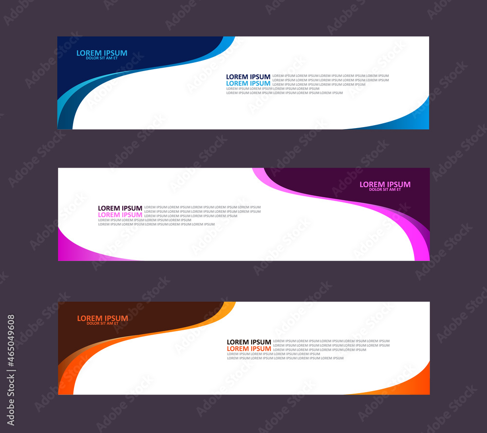 Web banner design vector Web banner design vector