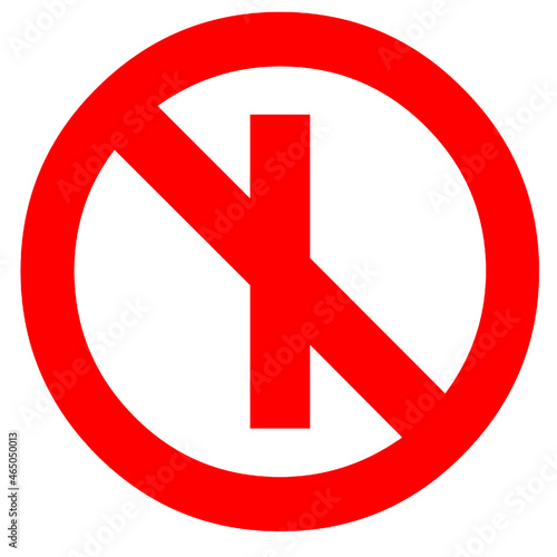 transportation circle signs warning road no one way