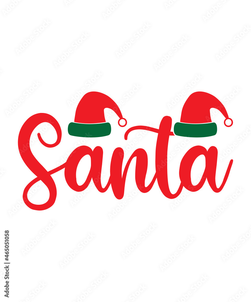 Santa Svg Bundle, Santa Svg, Christmas Svg, Santa Face Svg, Santa Cut ...