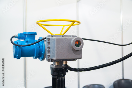 Canvas Print Intelligent multi-turn electric actuator for pipeline control in nuclear, explos