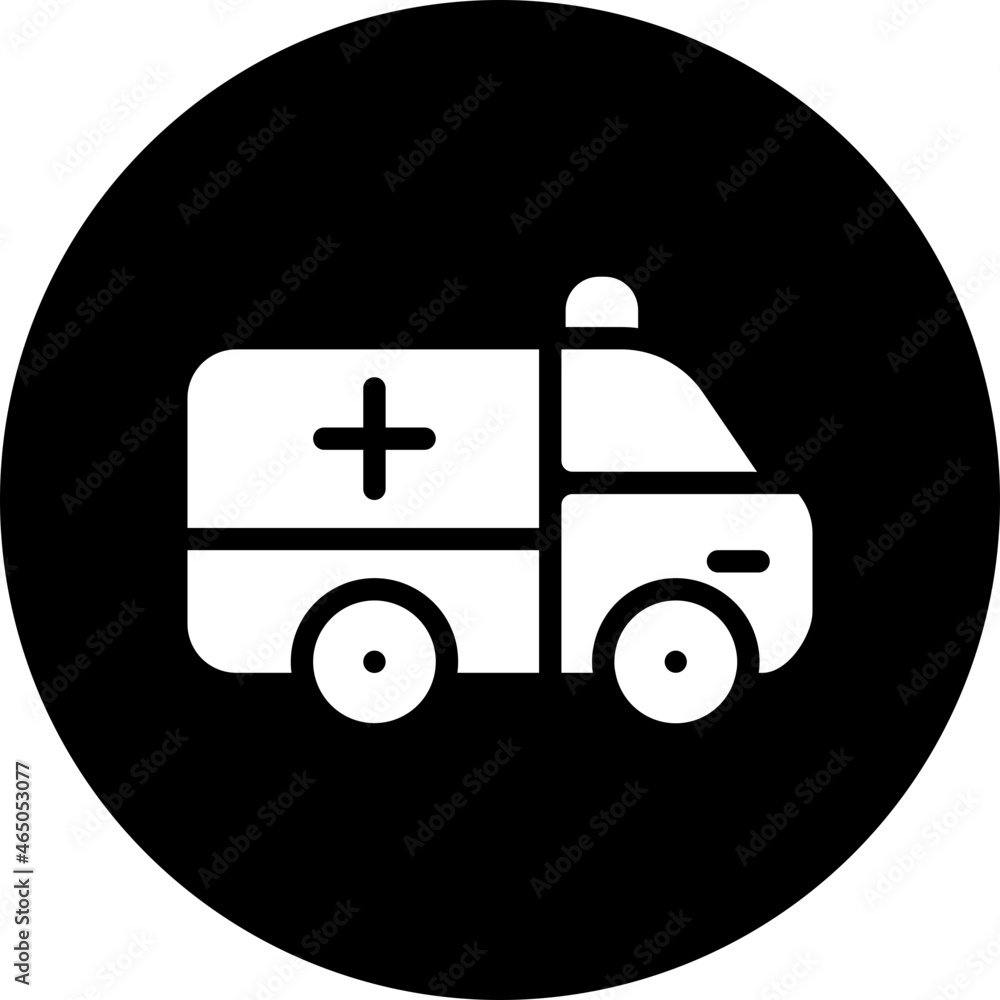 ambulance glyph icon ambulance glyph icon