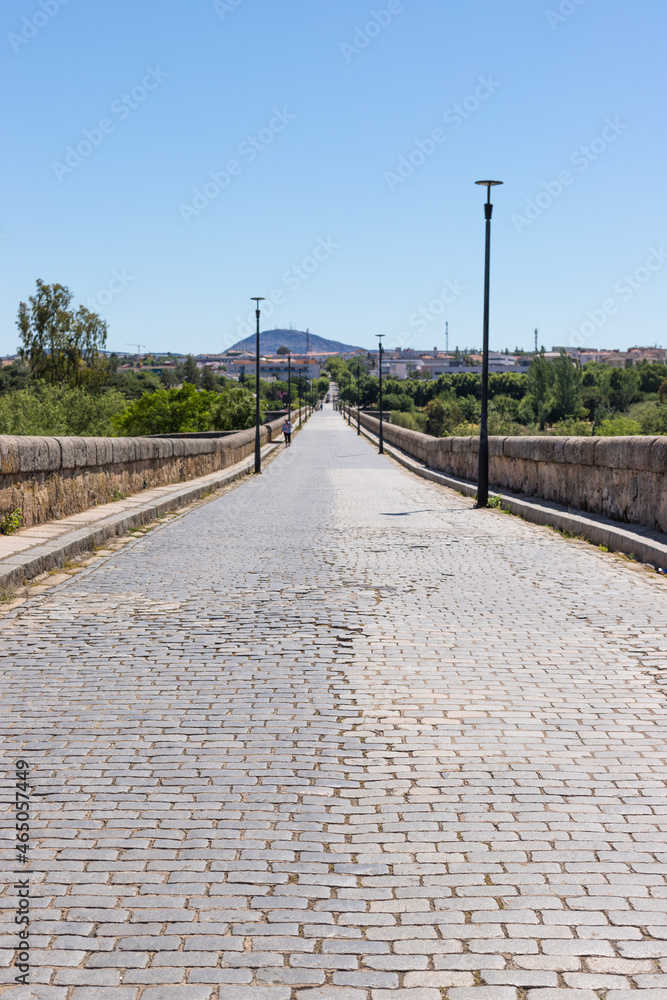 Roman bridge over the Guadiana River at Mérida, Spain