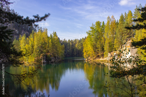 Adrspach, Jezioro w Skalnym Mieście