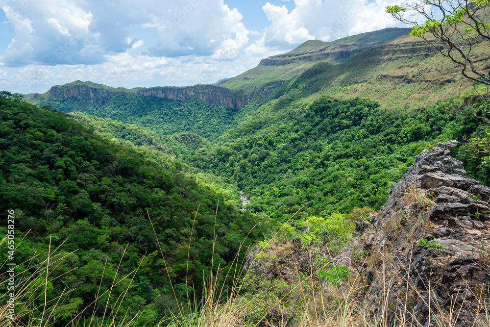 Obraz premium Mirante do Urubu, mostado a imensidão da chapada dos veadeiros