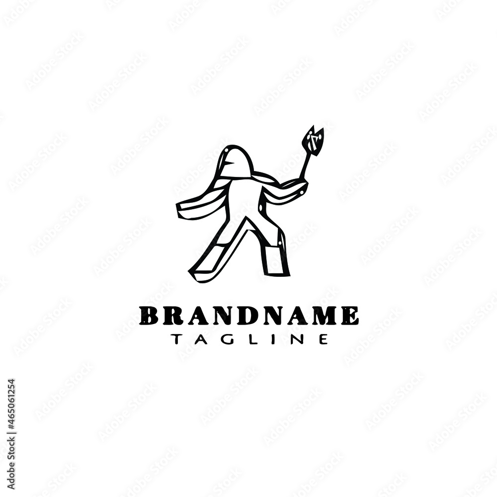 cavalry logo cartoon design icon flat black isolated vector illustration cavalry logo cartoon design icon flat black isolated vector illustration