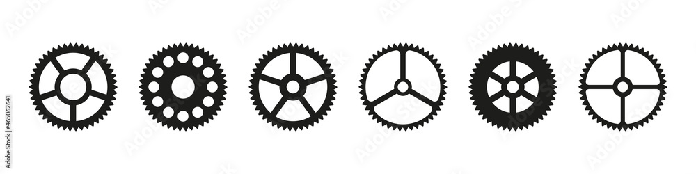 Cogwheel icon set. Cog wheel symbol. Gear wheel sign isolated vector set. Cogwheel icon set. Cog wheel symbol. Gear wheel sign isolated vector set.