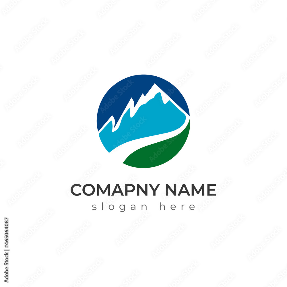 mountain logo template design mountain logo template design