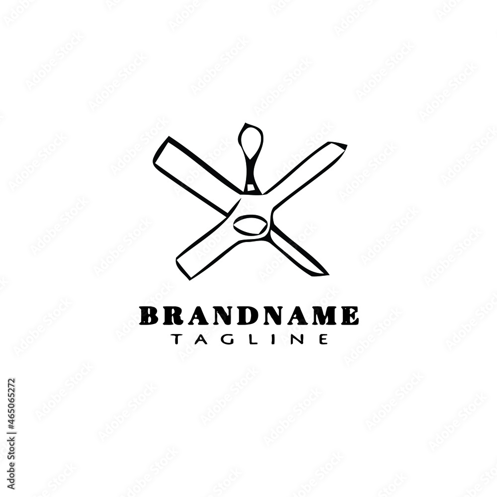 ceiling fan cartoon logo design template icon black vector ceiling fan cartoon logo design template icon black vector