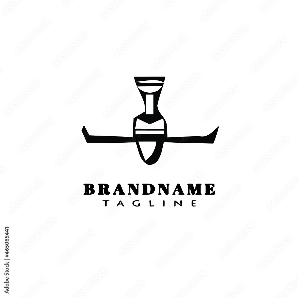 cute ceiling fan cartoon logo design simple icon black isolated vector illustration cute ceiling fan cartoon logo design simple icon black isolated vector illustration