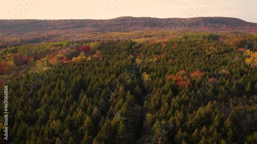 An autumn landscape in the Annapolis Valley of Nova Scotia, Canada