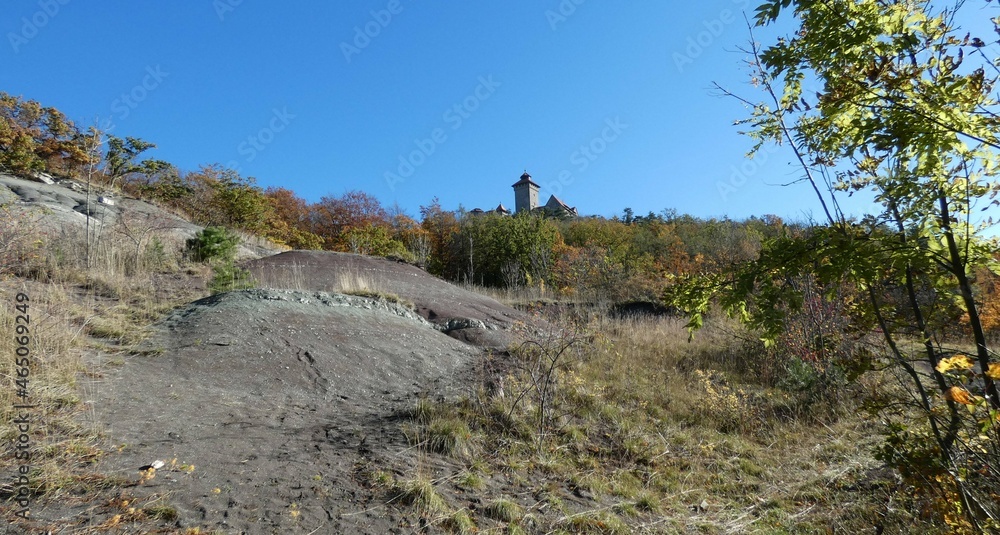 Badlands unterhalb der Wachsenburg