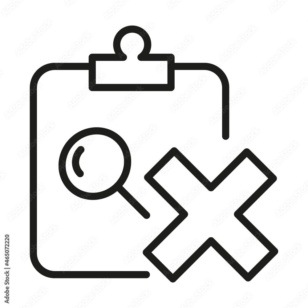 Clipboard line icon in trendy style. Stroke vector pictogram isolated on a white background. Clipboard line icon in trendy style. Stroke vector pictogram isolated on a white background.