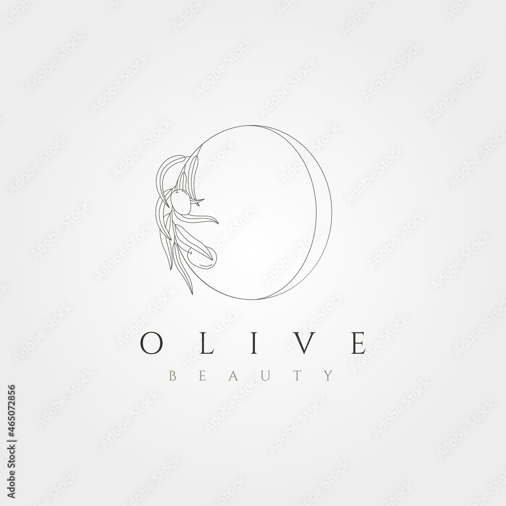 vector of olive letter o line art minimal logo symbol illustration design vector of olive letter o line art minimal logo symbol illustration design