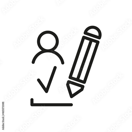 Outline Vector Icon Related Edit, Register, Subscription, Subscribe, Document