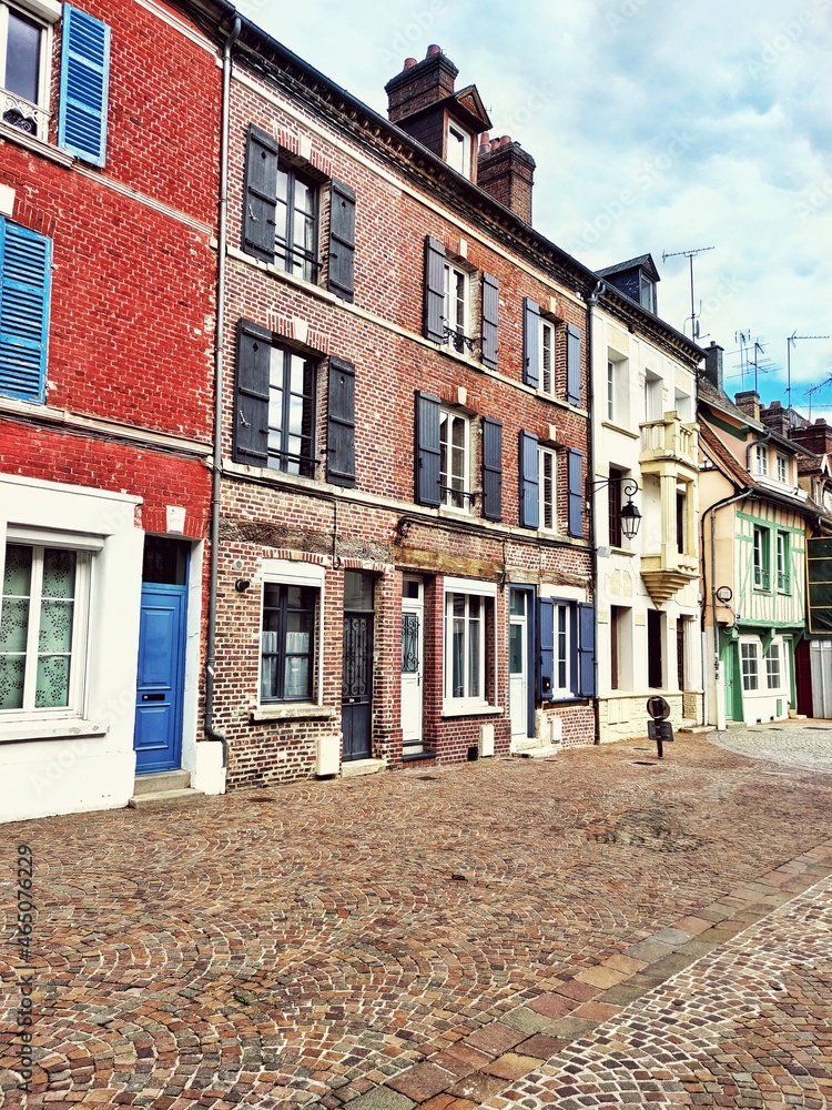 Beautiful street scenery of Beauvais, France