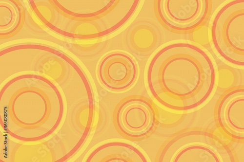 Background image for use as screen wallpaper. Yellow and orange circles on a textured orange background