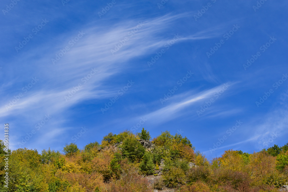 blue sky and clouds