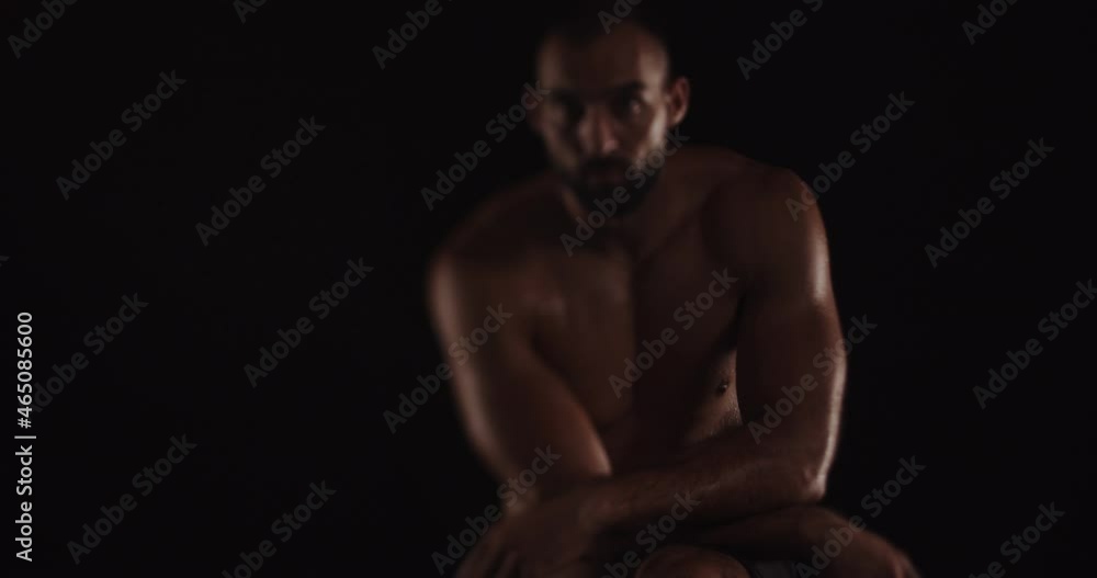 Taking a break while posing funny, tilt shift