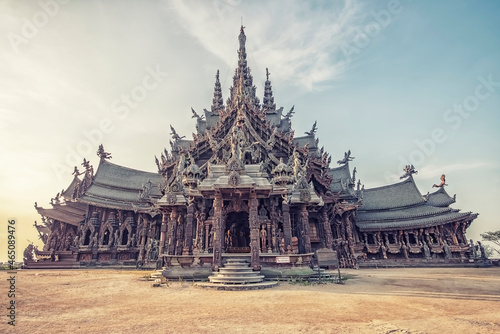 Sanctuary of Truth in Naklua, Pattaya © Stockbym