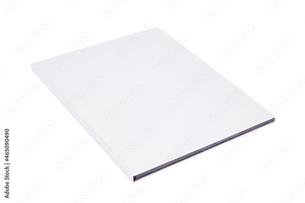 white box, almost flat closed and isolated on white background white box, almost flat closed and isolated on white background