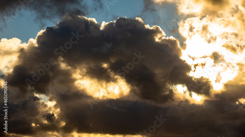 sunset in the clouds