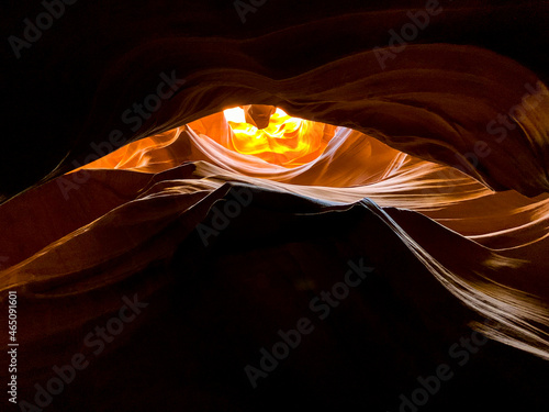 Upper Antelope Canyon Dragons Eye Formation in Slot Canyon