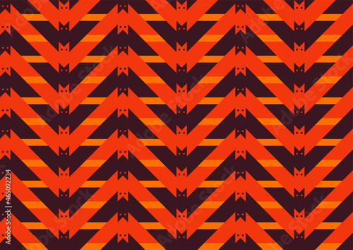 Pattern of bats for printing and decoration of the holiday Halloween.Vector illustration.