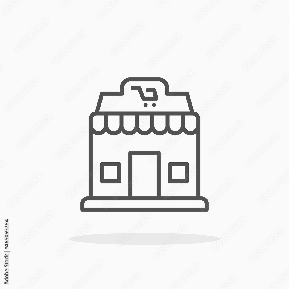 Store icon. Editable Stroke and pixel perfect. Outline style. Vector illustration. Enjoy this icon for your project. Store icon. Editable Stroke and pixel perfect. Outline style. Vector illustration. Enjoy this icon for your project.