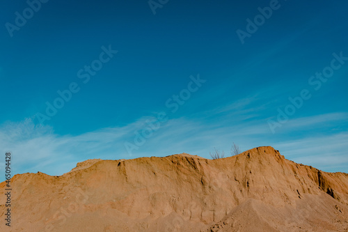 landscape with blue sky