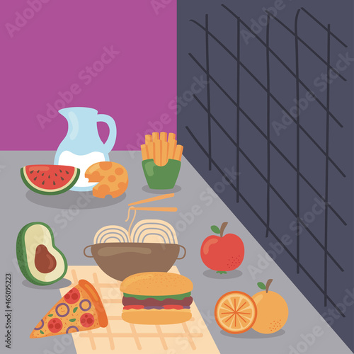food nutritive in table