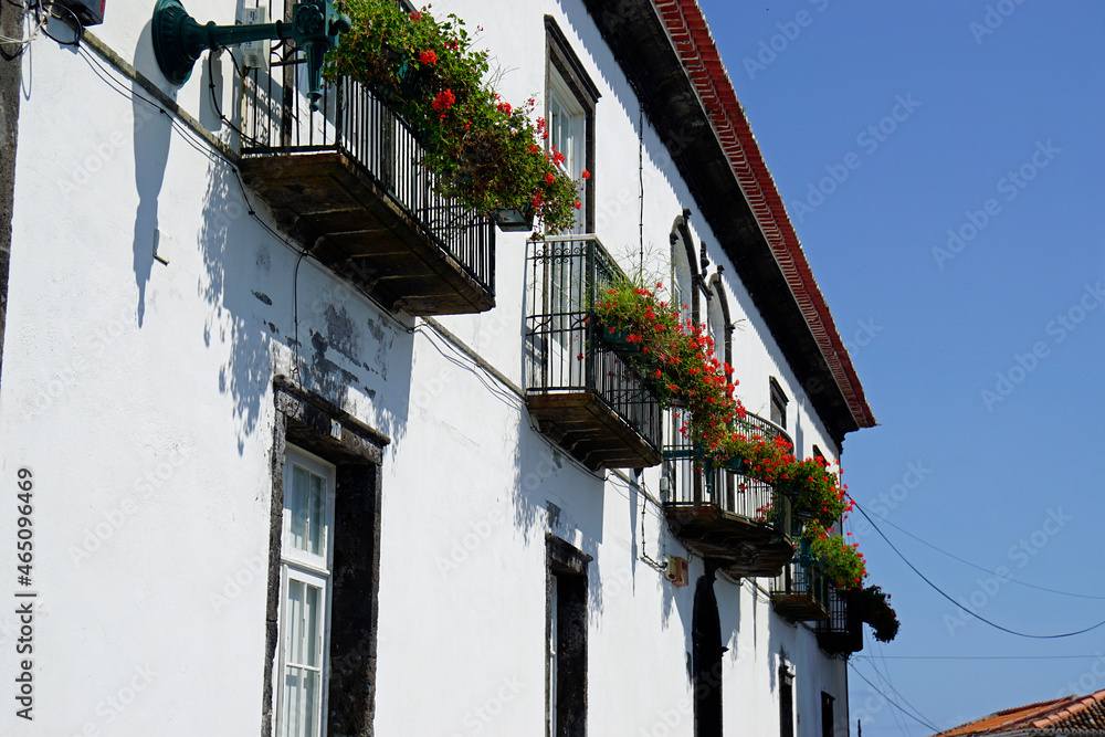 traditional housese on the azores islands