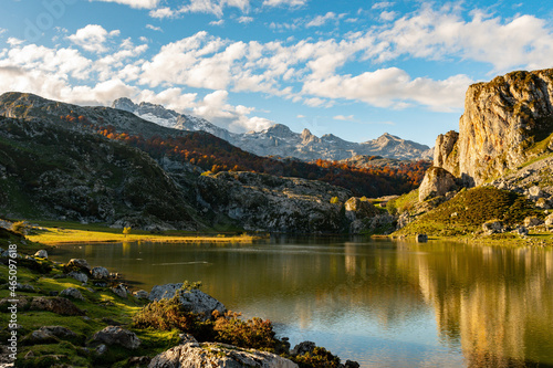 Lake Ercina in Covadonga, Asturias - Spain photo