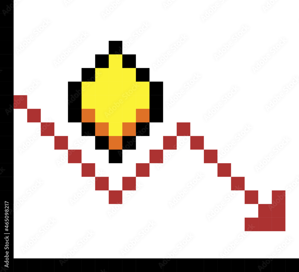 Fototapeta premium nft trending pixel icon