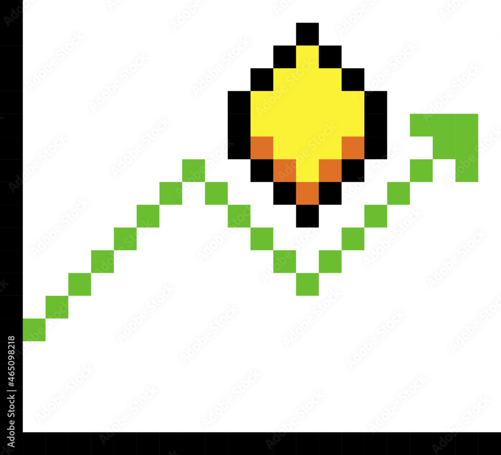 Fototapeta premium nft trending pixel icon