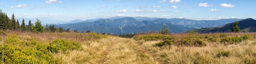 View from Velka Fatra mountains to Nizke Tatry range View from Velka Fatra mountains to Nizke Tatry range
