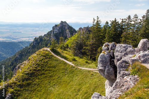 Tableau sur toile Velka fatra mountain mount Ostra Carpathian mountains